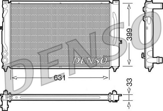 Denso DRM02020 - Radiators, Motora dzesēšanas sistēma www.autospares.lv