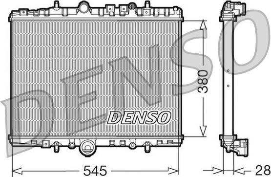 Denso DRM07056 - Radiators, Motora dzesēšanas sistēma www.autospares.lv