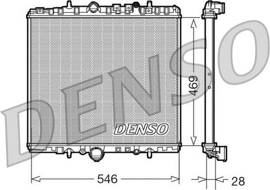 Denso DRM07061 - Radiators, Motora dzesēšanas sistēma www.autospares.lv