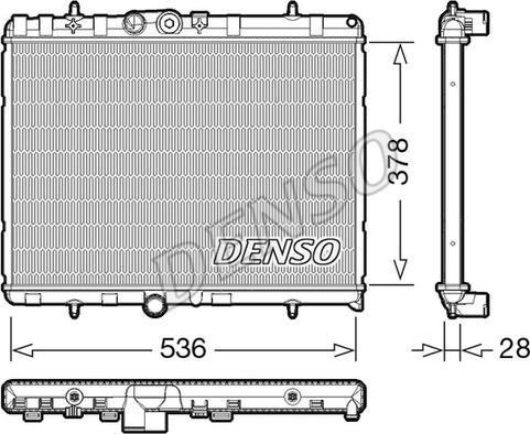 Denso DRM07004 - Radiators, Motora dzesēšanas sistēma www.autospares.lv