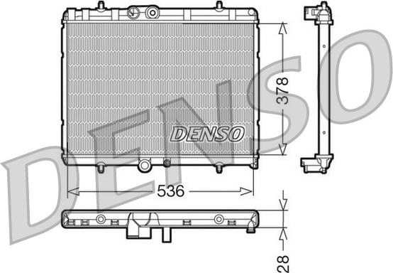 Denso DRM07015 - Radiators, Motora dzesēšanas sistēma www.autospares.lv