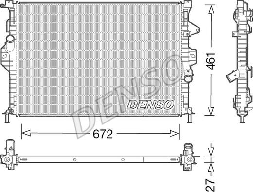 Denso DRM10048 - Radiators, Motora dzesēšanas sistēma www.autospares.lv