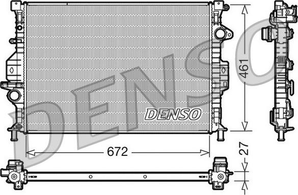 Denso DRM10069 - Radiators, Motora dzesēšanas sistēma www.autospares.lv