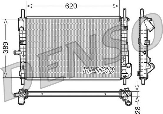 Denso DRM10072 - Radiators, Motora dzesēšanas sistēma www.autospares.lv