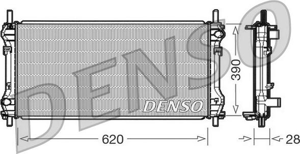 Denso DRM10102 - Radiators, Motora dzesēšanas sistēma www.autospares.lv