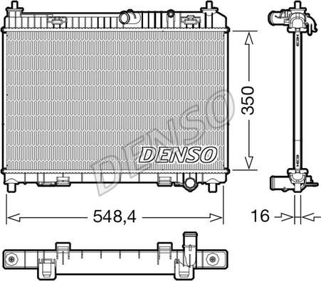 Denso DRM10113 - Radiators, Motora dzesēšanas sistēma www.autospares.lv