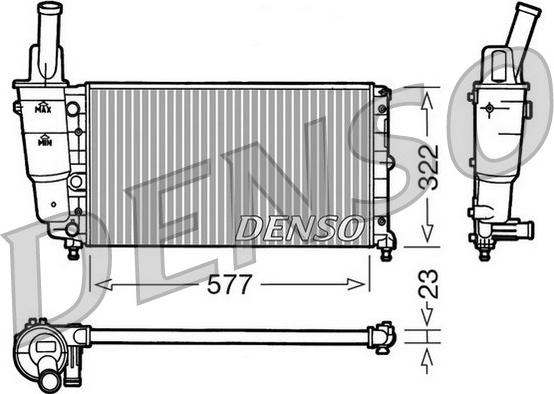 Denso DRM13004 - Radiators, Motora dzesēšanas sistēma www.autospares.lv