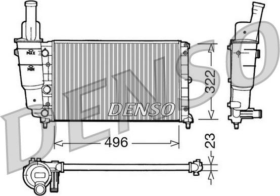 Denso DRM13003 - Radiators, Motora dzesēšanas sistēma www.autospares.lv