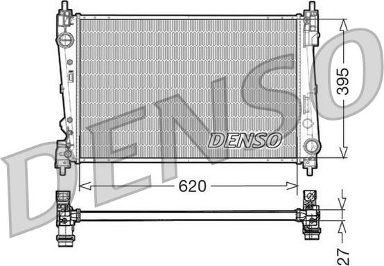 Denso DRM13015 - Radiators, Motora dzesēšanas sistēma www.autospares.lv