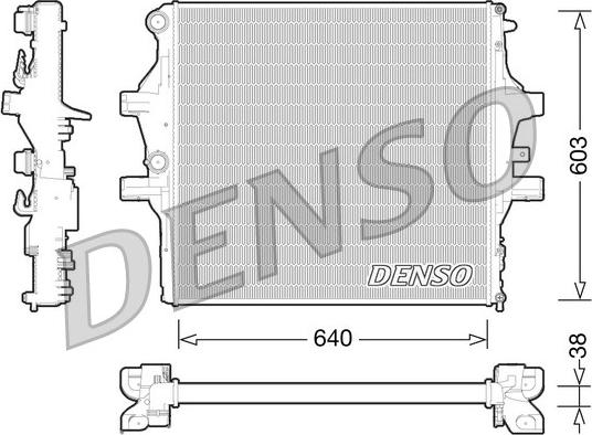 Denso DRM12009 - Radiators, Motora dzesēšanas sistēma www.autospares.lv