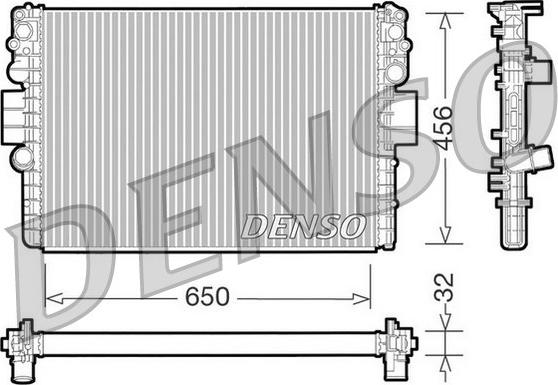 Denso DRM12006 - Radiators, Motora dzesēšanas sistēma www.autospares.lv