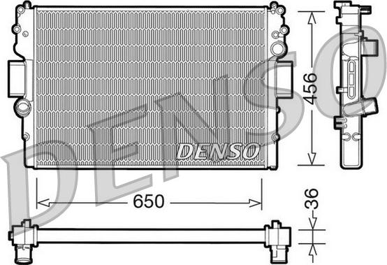 Denso DRM12007 - Radiators, Motora dzesēšanas sistēma www.autospares.lv