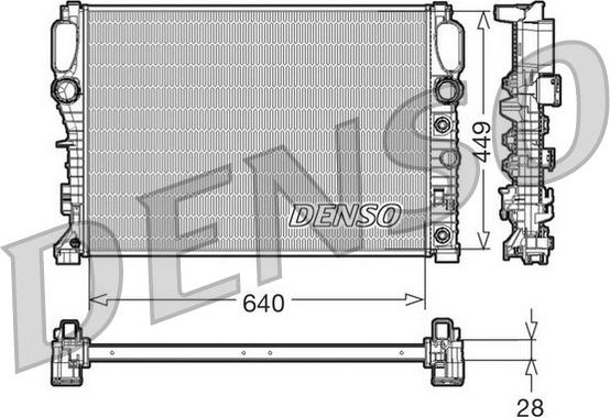 Denso DRM17091 - Radiators, Motora dzesēšanas sistēma www.autospares.lv