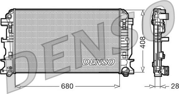 Denso DRM17009 - Radiators, Motora dzesēšanas sistēma www.autospares.lv