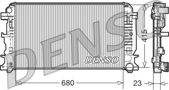 Denso DRM17018 - Radiators, Motora dzesēšanas sistēma www.autospares.lv