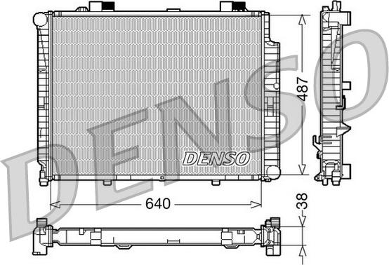 Denso DRM17085 - Radiator, engine cooling www.autospares.lv