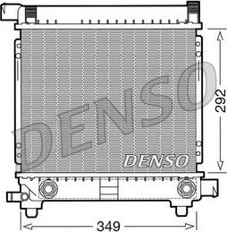 Denso DRM17028 - Радиатор, охлаждение двигателя www.autospares.lv