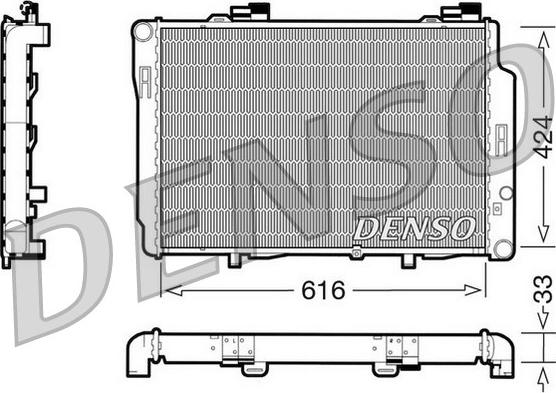 Denso DRM17070 - Radiators, Motora dzesēšanas sistēma www.autospares.lv