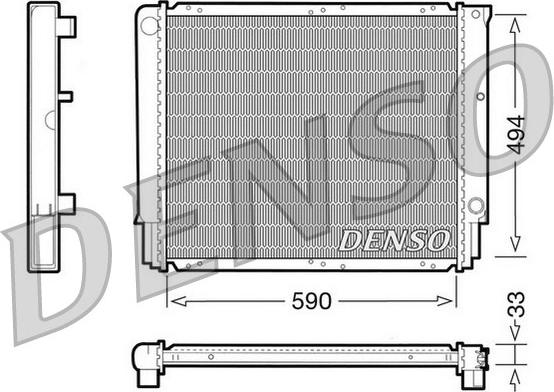 Denso DRM33050 - Radiators, Motora dzesēšanas sistēma www.autospares.lv