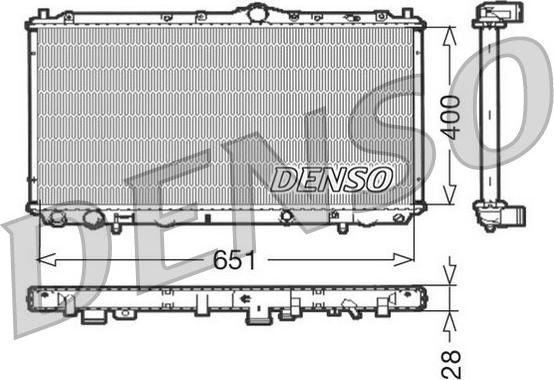 Denso DRM33060 - Radiators, Motora dzesēšanas sistēma www.autospares.lv