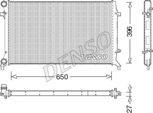 Denso DRM32045 - Radiators, Motora dzesēšanas sistēma www.autospares.lv