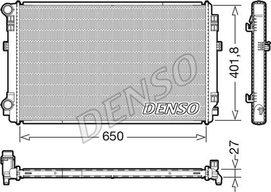 Denso DRM32048 - Radiators, Motora dzesēšanas sistēma www.autospares.lv