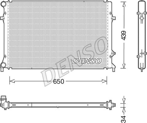 Denso DRM32042 - Radiators, Motora dzesēšanas sistēma www.autospares.lv