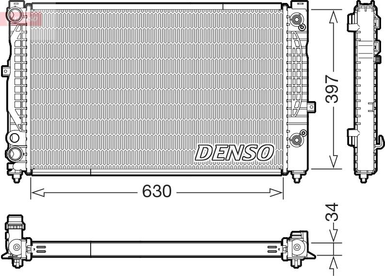 Denso DRM32056 - Radiators, Motora dzesēšanas sistēma www.autospares.lv