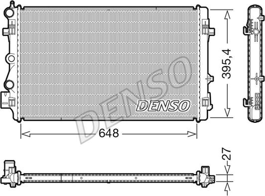 Denso DRM32051 - Radiators, Motora dzesēšanas sistēma www.autospares.lv