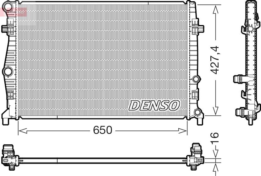 Denso DRM32060 - Radiators, Motora dzesēšanas sistēma www.autospares.lv