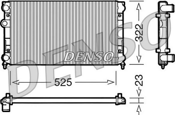 Denso DRM32005 - Radiators, Motora dzesēšanas sistēma autospares.lv