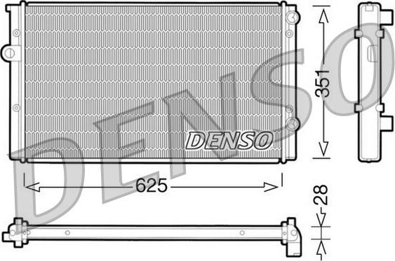 Denso DRM32008 - Radiators, Motora dzesēšanas sistēma autospares.lv