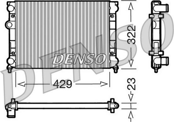 Denso DRM32007 - Radiators, Motora dzesēšanas sistēma www.autospares.lv