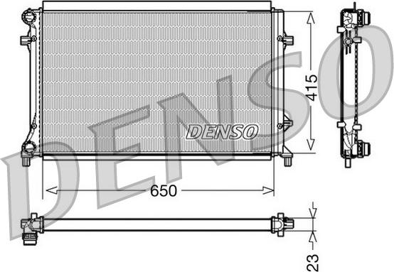 Denso DRM32018 - Radiators, Motora dzesēšanas sistēma www.autospares.lv