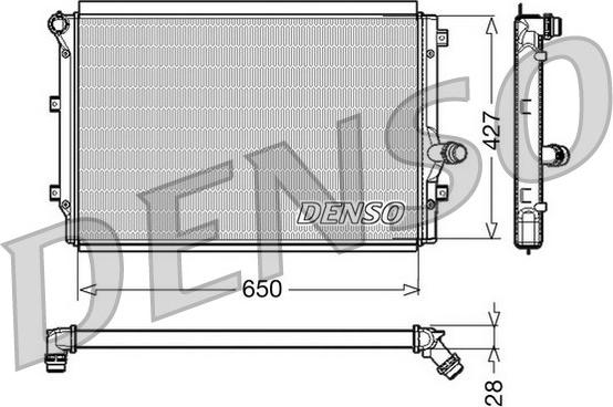 Denso DRM32017 - Radiators, Motora dzesēšanas sistēma www.autospares.lv