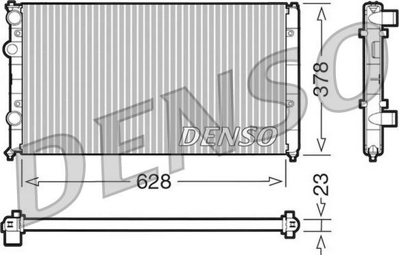 Denso DRM32035 - Radiators, Motora dzesēšanas sistēma autospares.lv