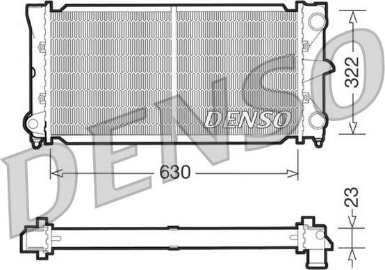 Denso DRM32025 - Radiators, Motora dzesēšanas sistēma autospares.lv