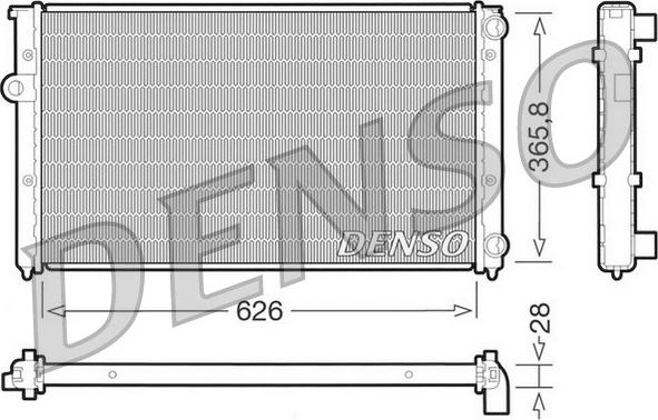 Denso DRM32027 - Radiators, Motora dzesēšanas sistēma autospares.lv