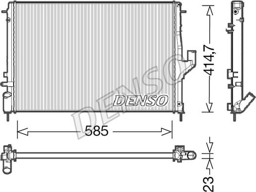 Denso DRM37001 - Radiators, Motora dzesēšanas sistēma www.autospares.lv