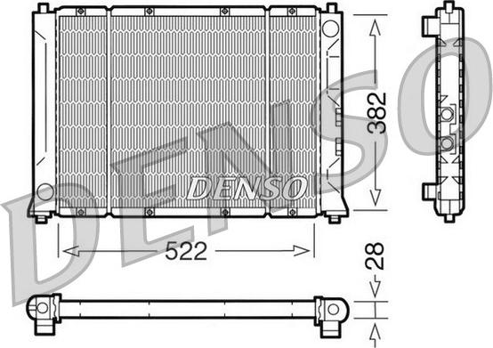 Denso DRM24005 - Radiators, Motora dzesēšanas sistēma www.autospares.lv