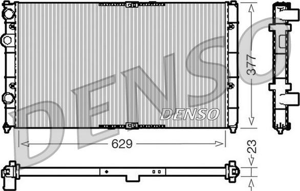 Denso DRM26040 - Radiators, Motora dzesēšanas sistēma autospares.lv