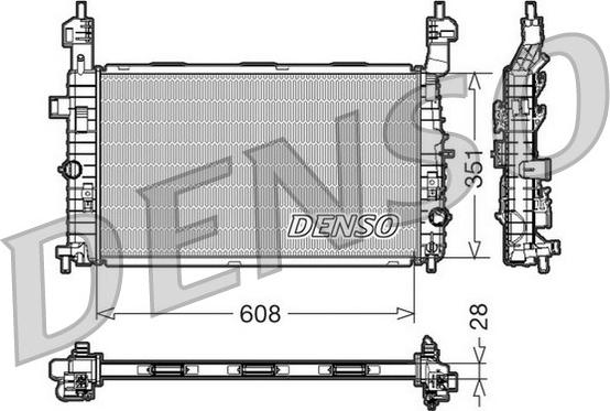 Denso DRM20091 - Radiators, Motora dzesēšanas sistēma www.autospares.lv