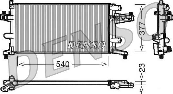 Denso DRM20040 - Radiators, Motora dzesēšanas sistēma www.autospares.lv