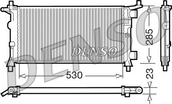 Denso DRM20041 - Radiators, Motora dzesēšanas sistēma www.autospares.lv