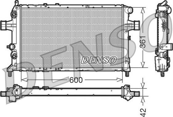 Denso DRM20016 - Radiators, Motora dzesēšanas sistēma www.autospares.lv