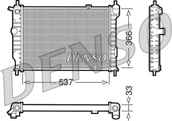 Denso DRM20010 - Radiators, Motora dzesēšanas sistēma www.autospares.lv