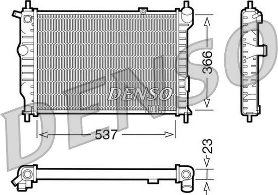 Denso DRM20011 - Radiators, Motora dzesēšanas sistēma www.autospares.lv