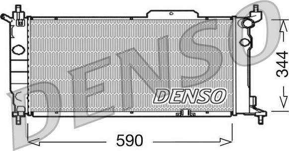 Denso DRM20013 - Radiators, Motora dzesēšanas sistēma www.autospares.lv