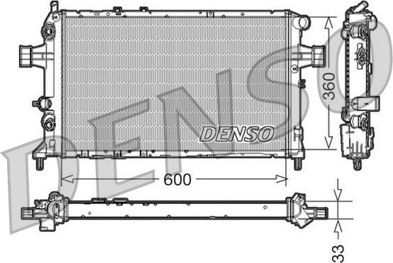 Denso DRM20017 - Radiators, Motora dzesēšanas sistēma www.autospares.lv