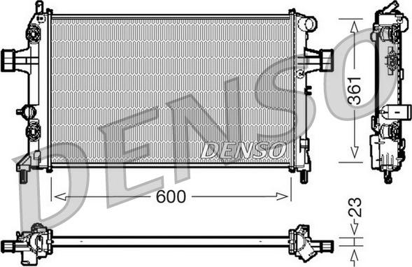 Denso DRM20086 - Radiators, Motora dzesēšanas sistēma www.autospares.lv